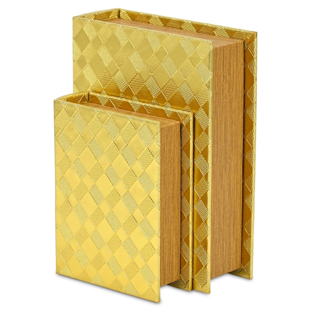 11" Gold Hand Painted Decorative Book