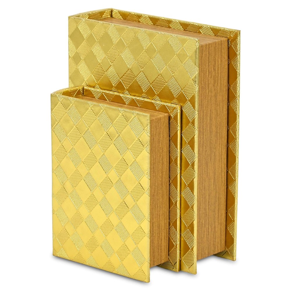 11" Gold Hand Painted Decorative Book