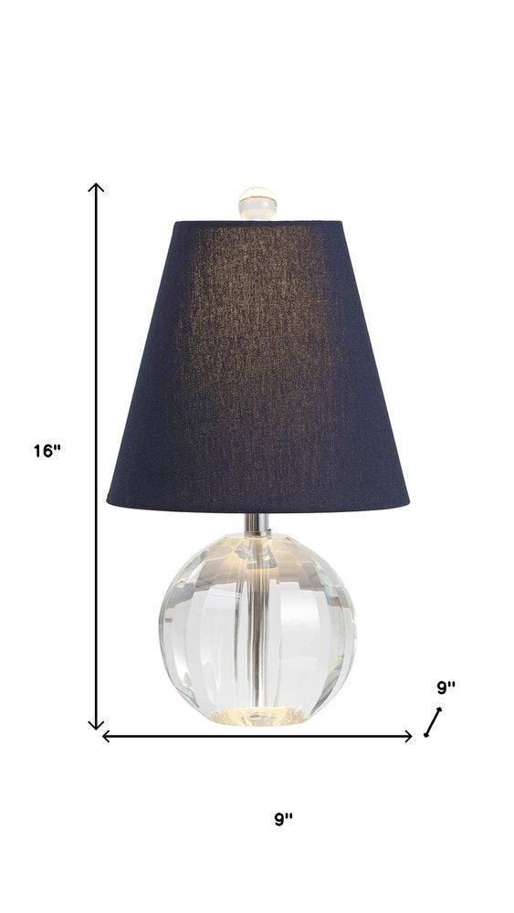 16" Clear Novelty Table Lamp With Globe Shade