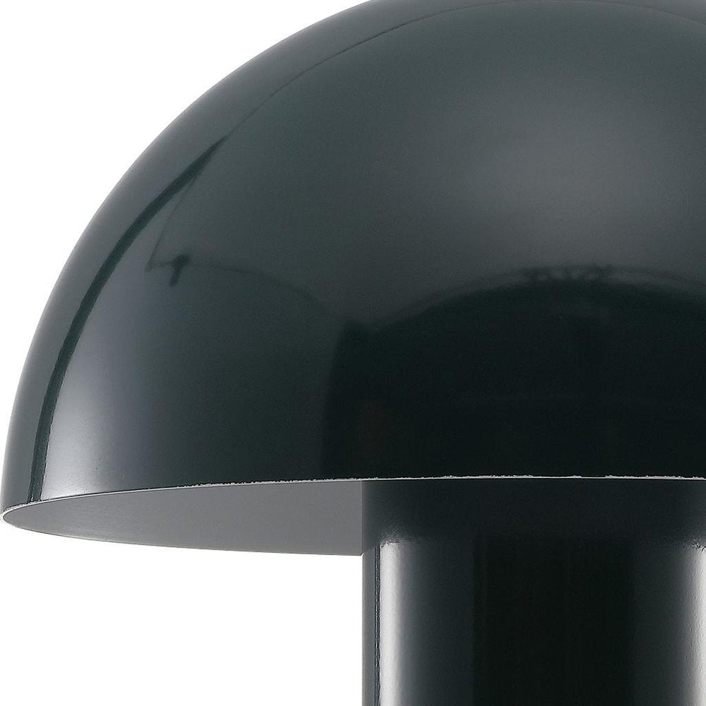 11" Forest Green Novelty USB Table Lamp With Globe Shade