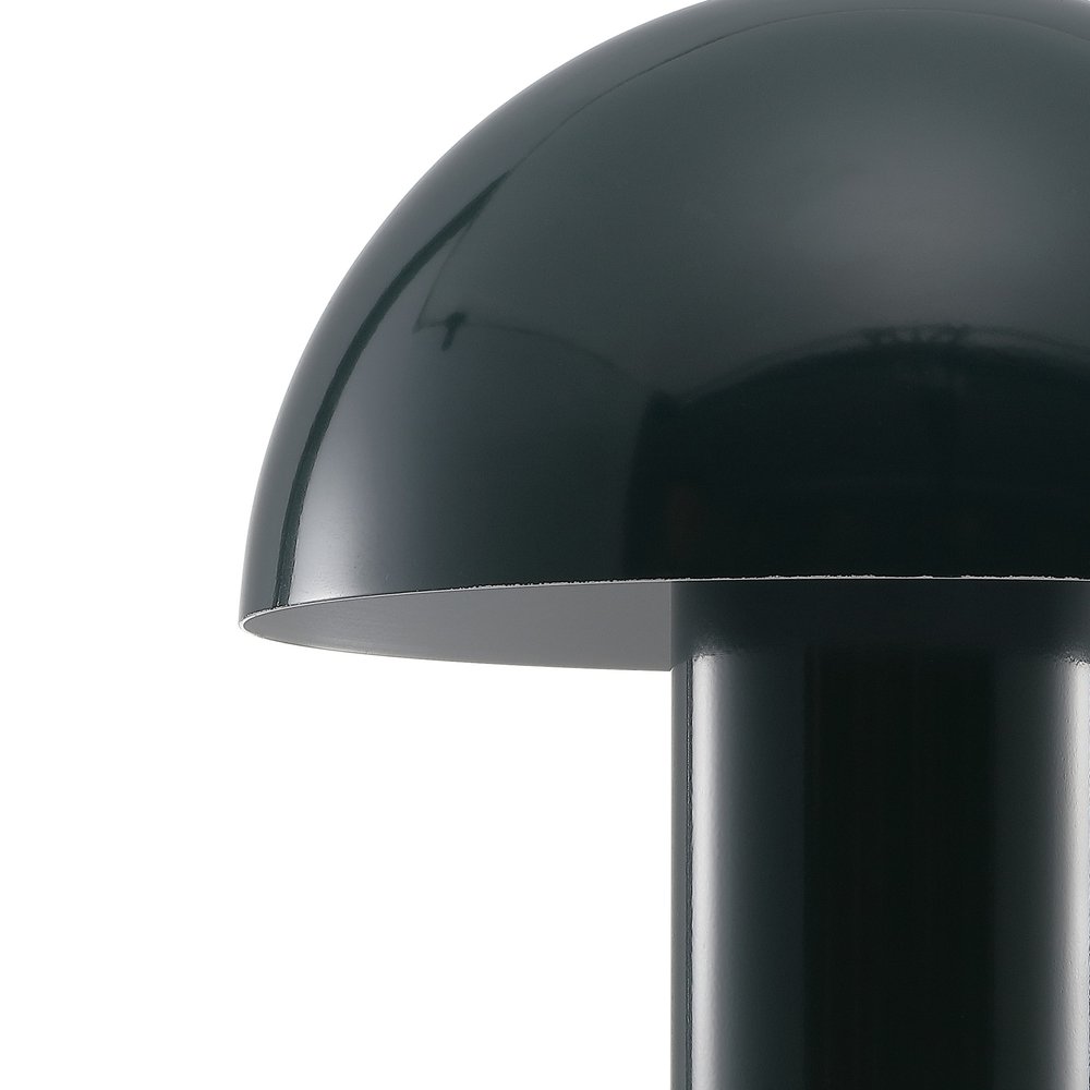 11" Forest Green Novelty USB Table Lamp With Globe Shade