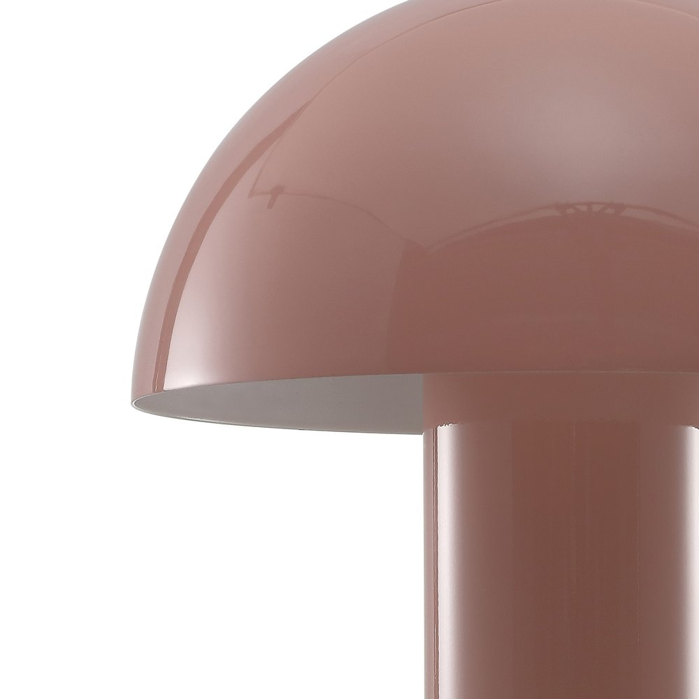 11" Pink Novelty USB Table Lamp With Globe Shade