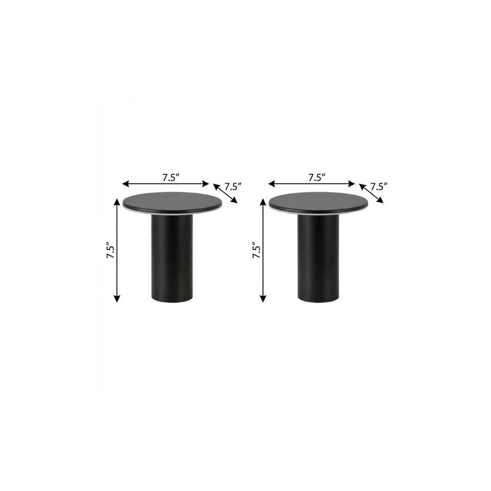 Set of Two 8" Clear USB Table Lamps