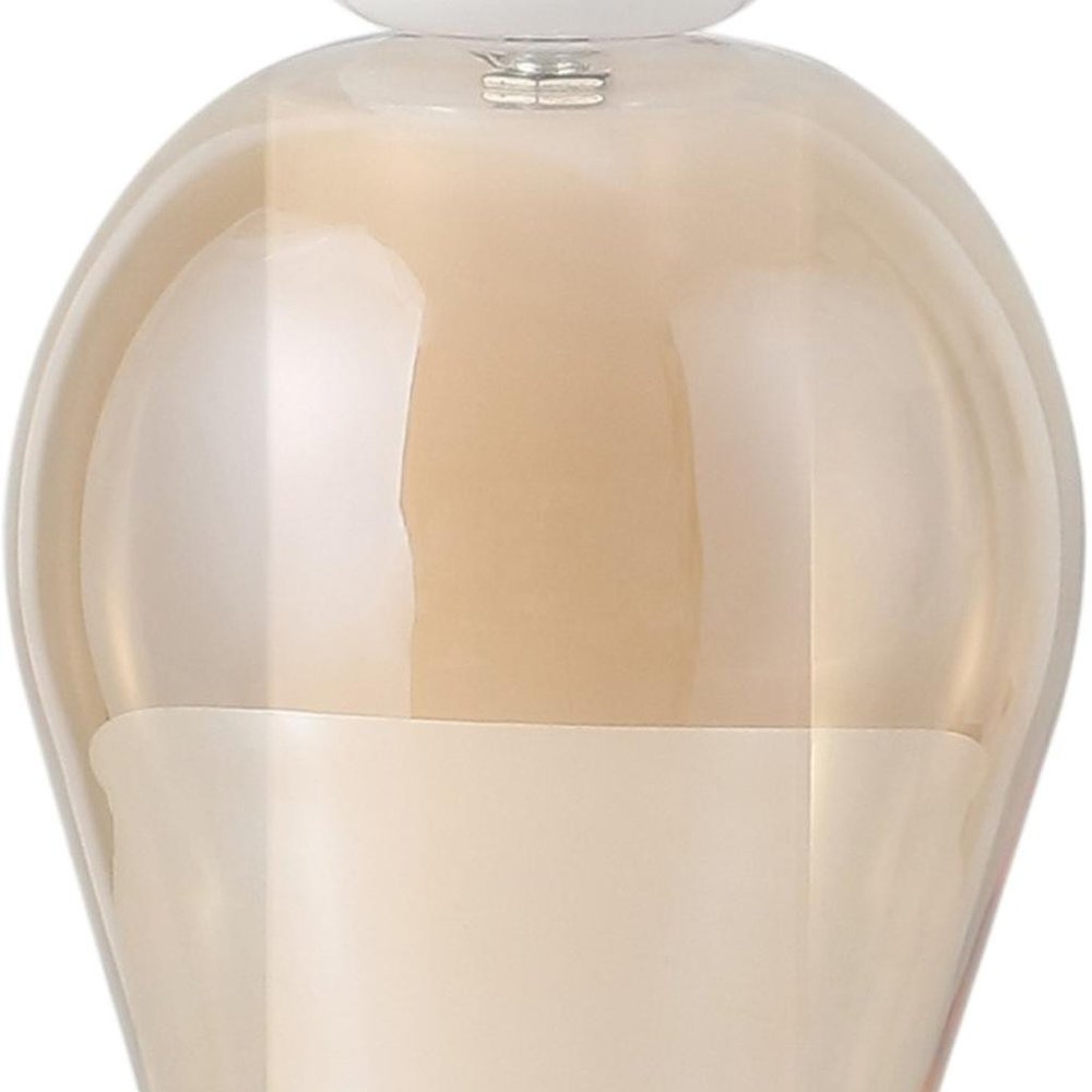 11" Copper Globe USB Table Lamp With Shade