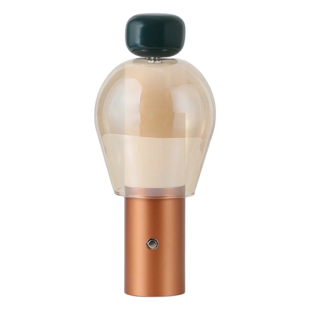 11" Copper USB Table Lamp