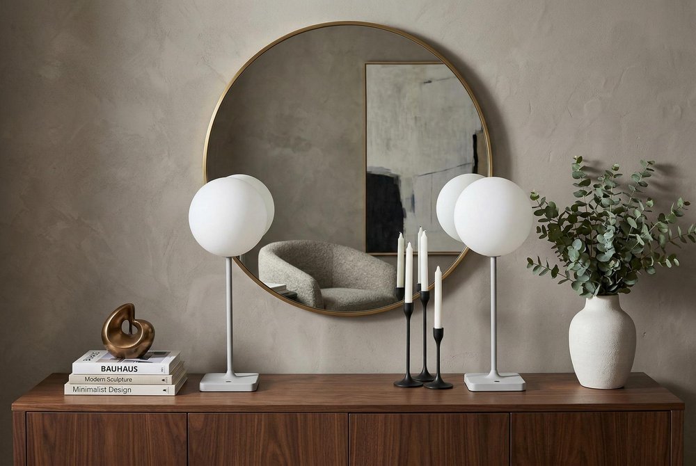 Set of Two 18" Gray USB Table Lamps