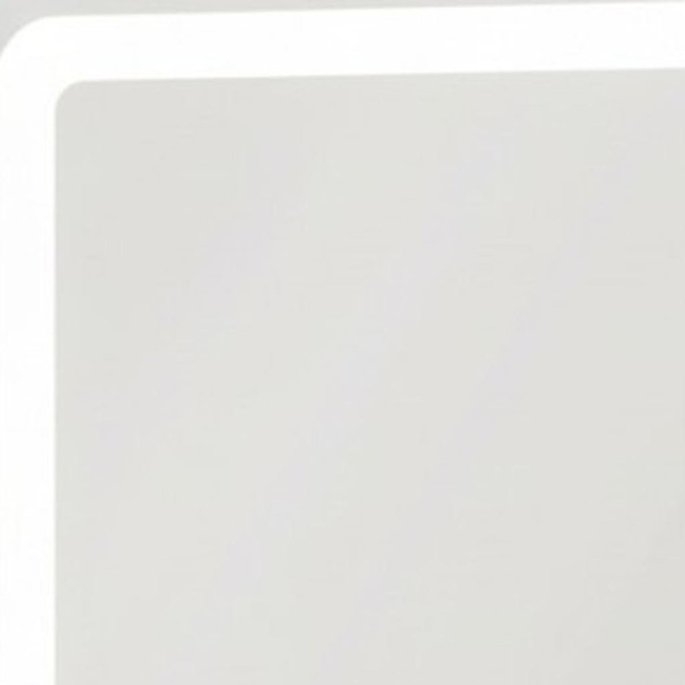 18" Lighted Freestanding Frameless Makeup Shaving Tabletop Mirror With USB