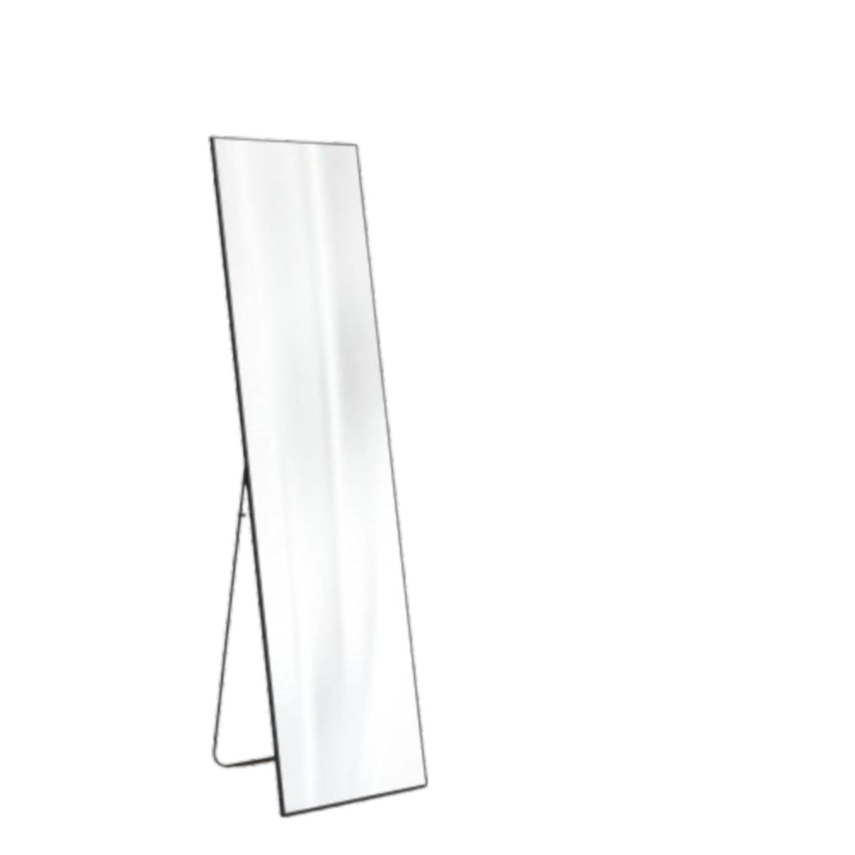 59" Black Metal Wall Mounted Leaning And Freestanding Framed Standing Mirror