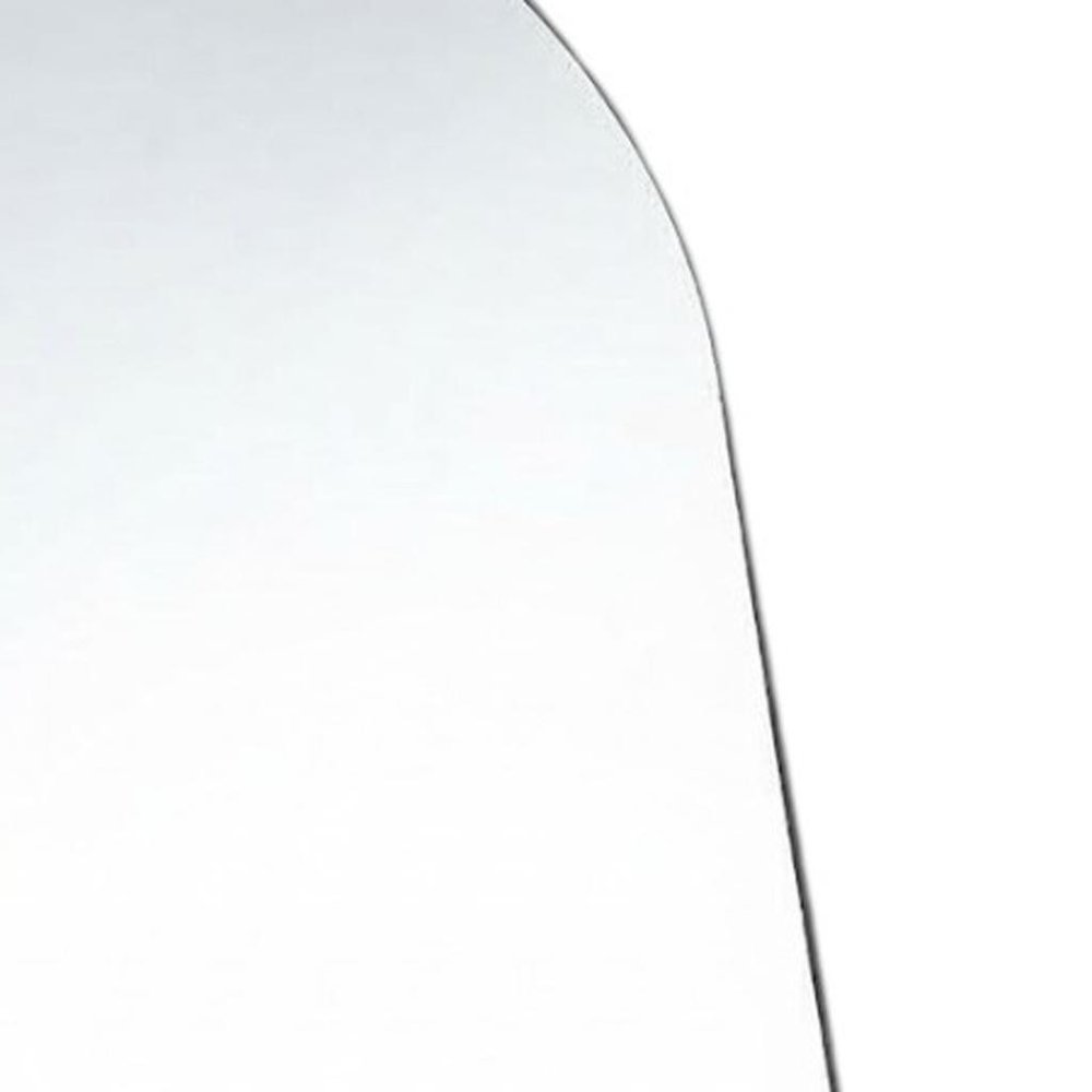63" Black Metal Arch Wall Mounted Leaning And Freestanding Framed Standing Mirror