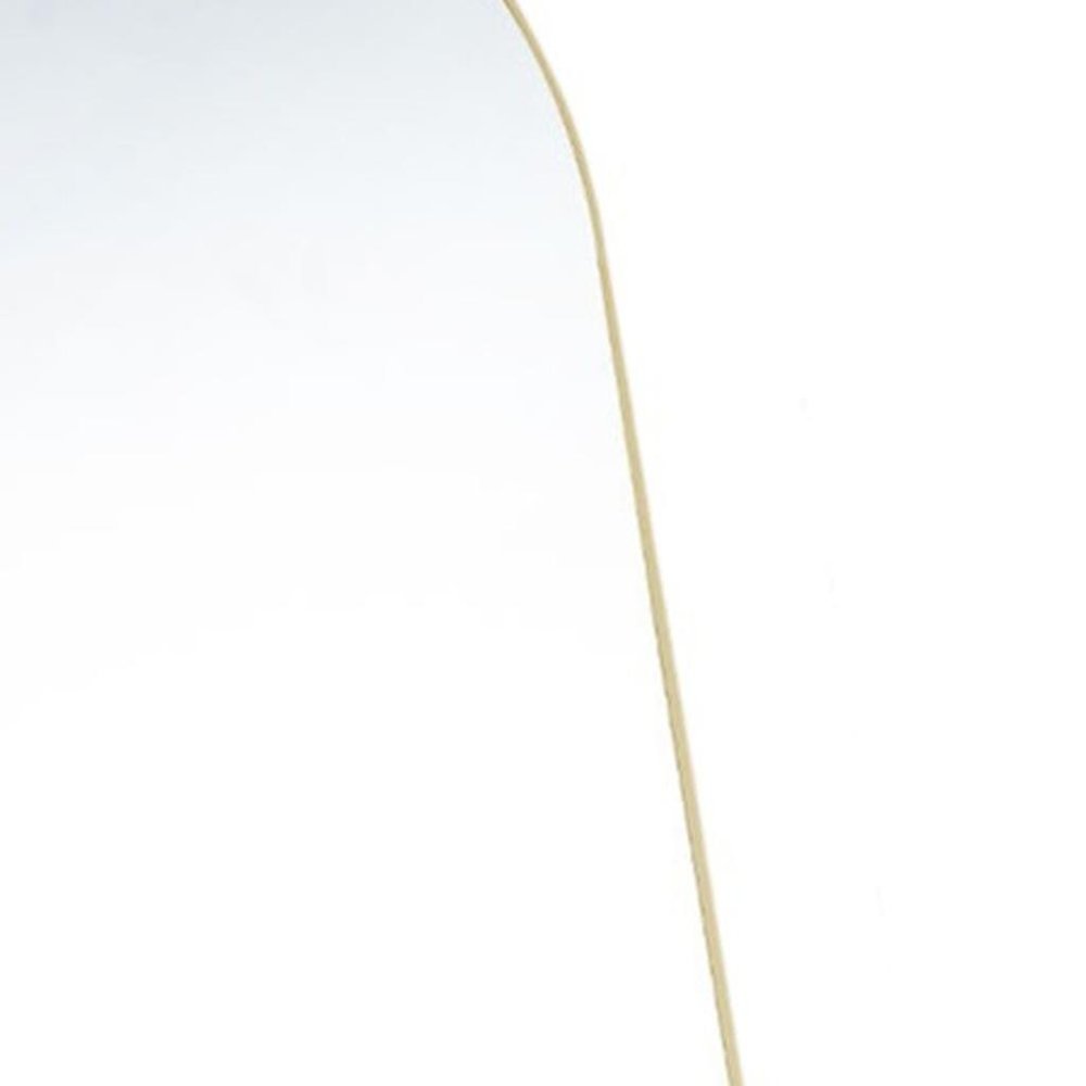 63" Black Metal Arch Wall Mounted Leaning And Freestanding Framed Standing Mirror