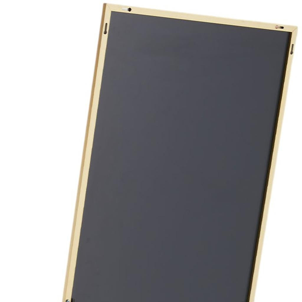 63" Gold Metal Wall Mounted Leaning And Freestanding Framed Standing Mirror