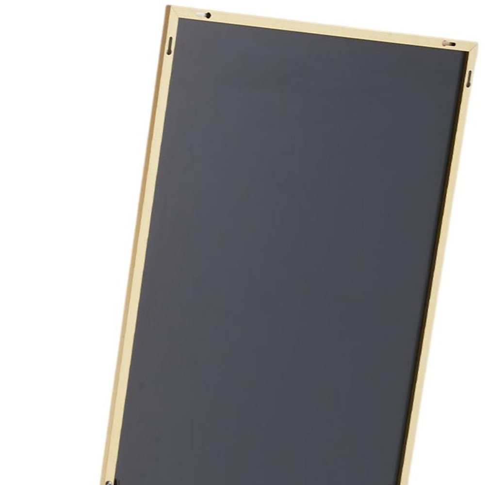 63" Black Metal Wall Mounted Leaning And Freestanding Framed Standing Mirror