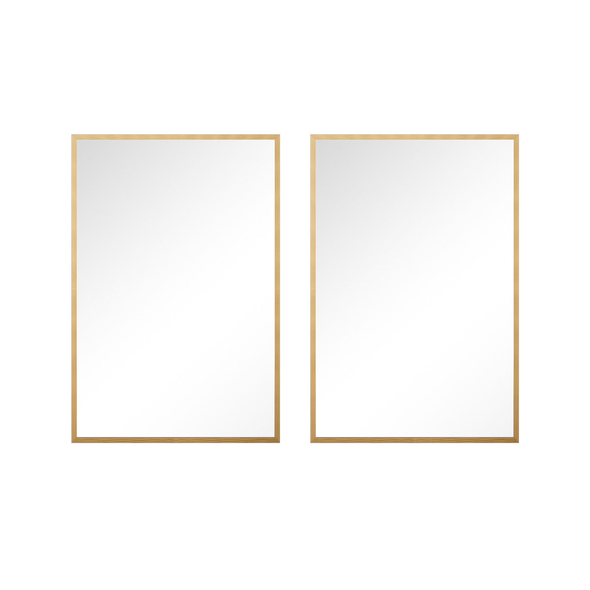 36" Gold Metal Framed Bathroom Vanity Mirror