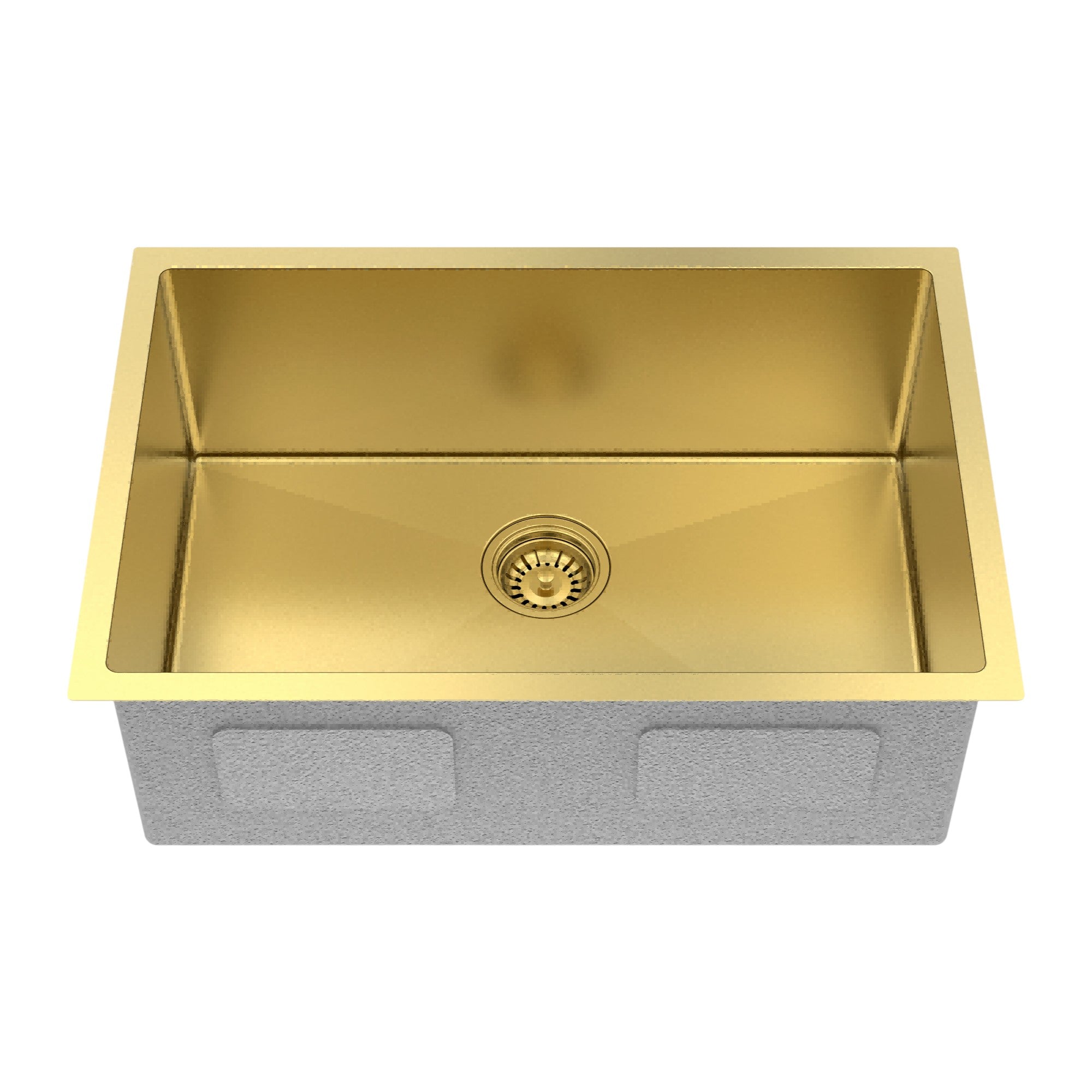 10" X 27" Gold Stainless Steel Undermount Kitchen Sink