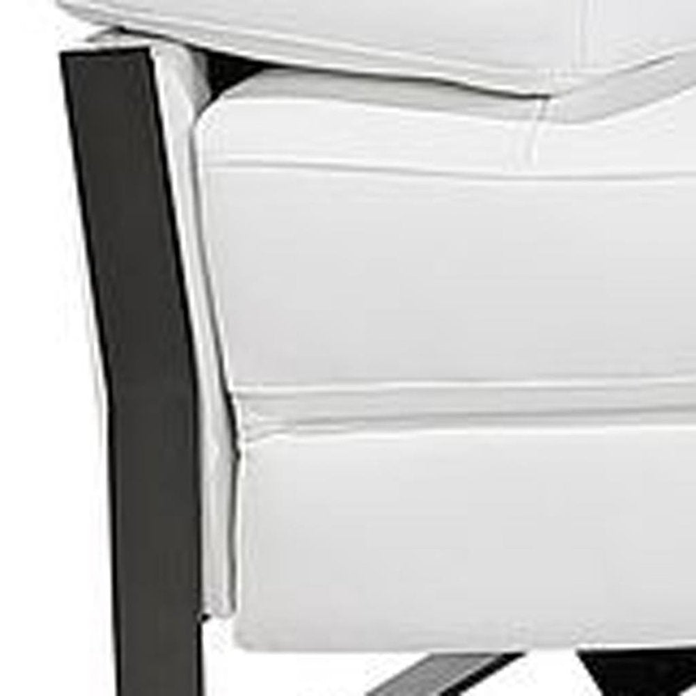 169" Dark Gray Top Grain Leather Reclining Metal USB Sofa