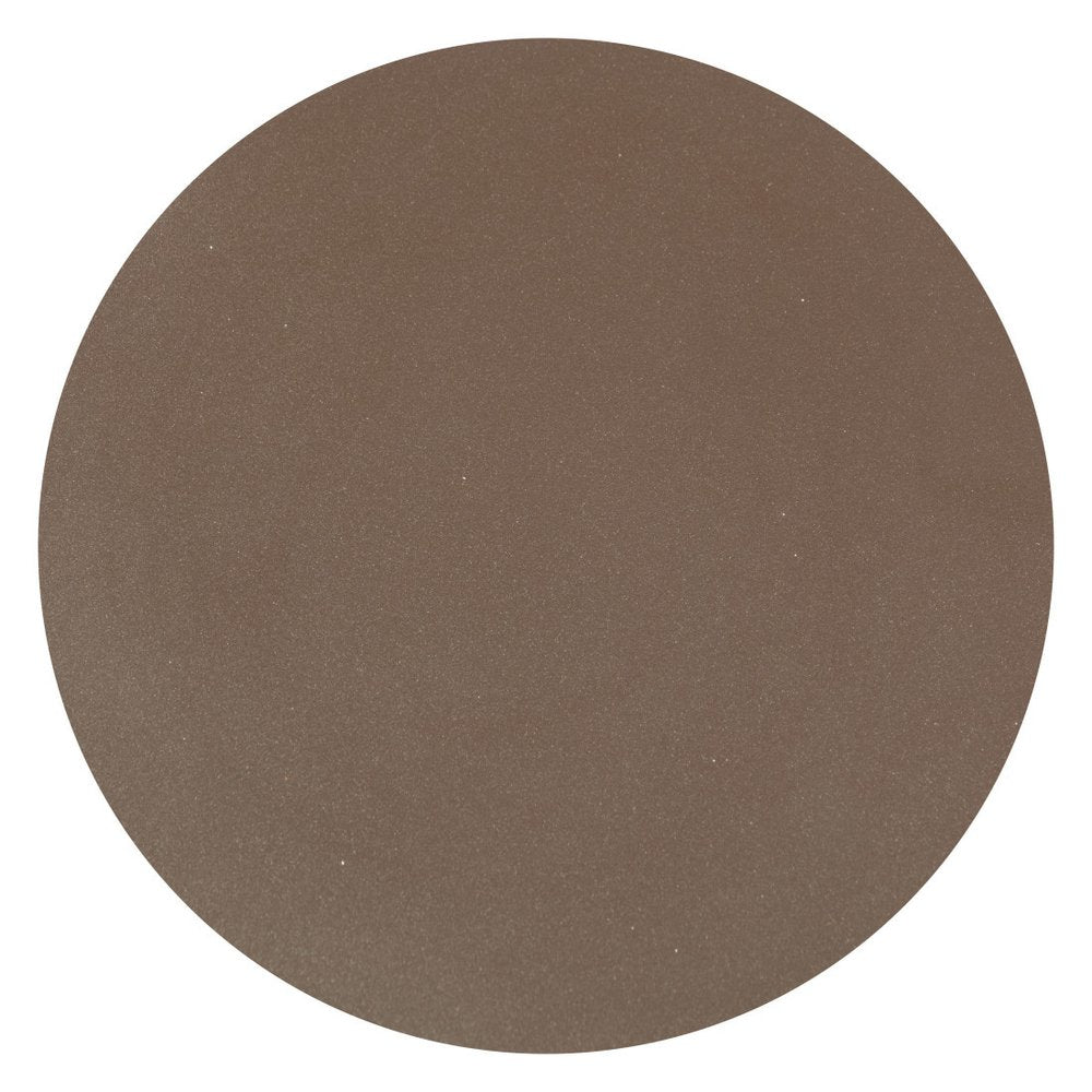14" Dark Brown Faux Concrete Round Outdoor Side Table