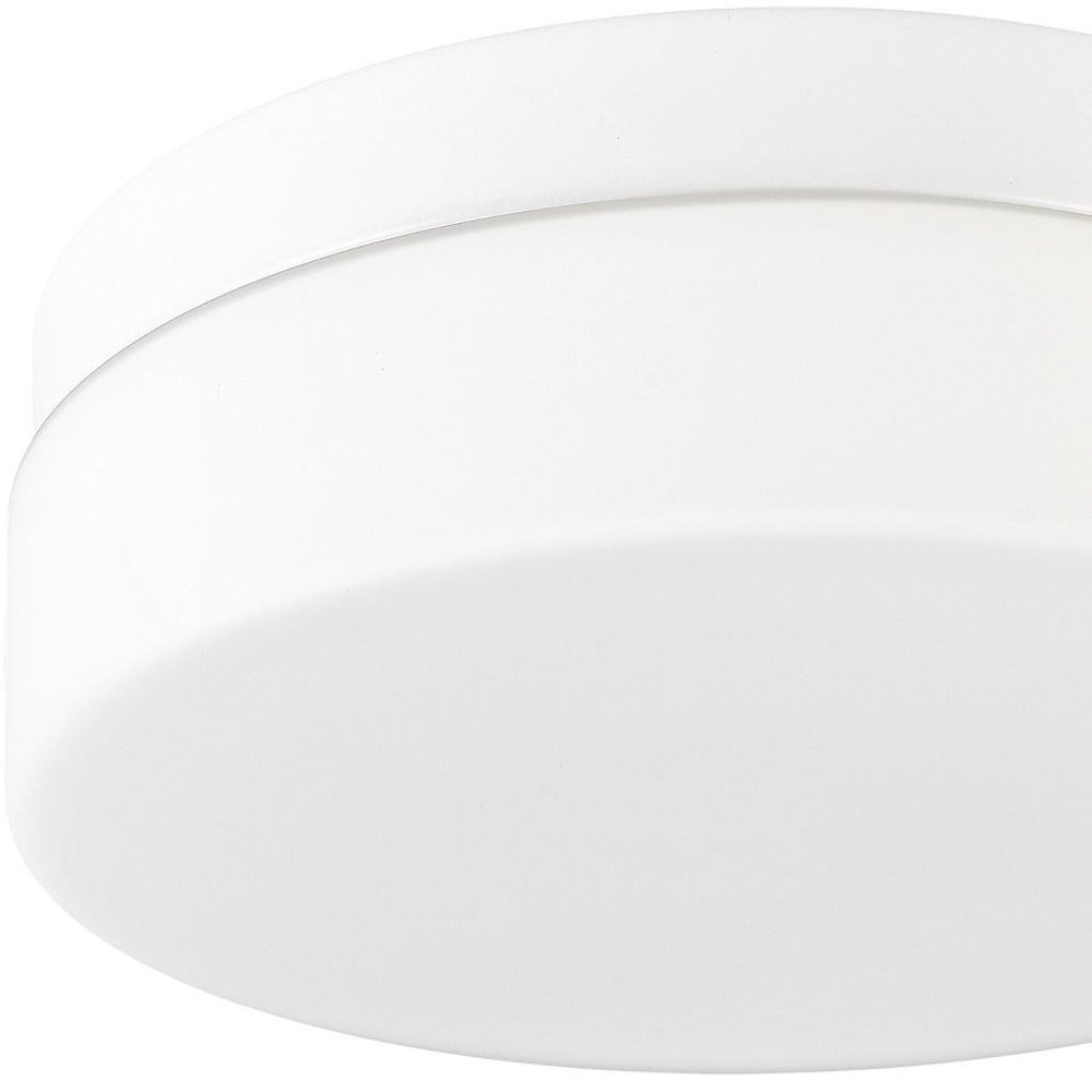 11" Black Metal And Glass Flush Mount Ceiling Light