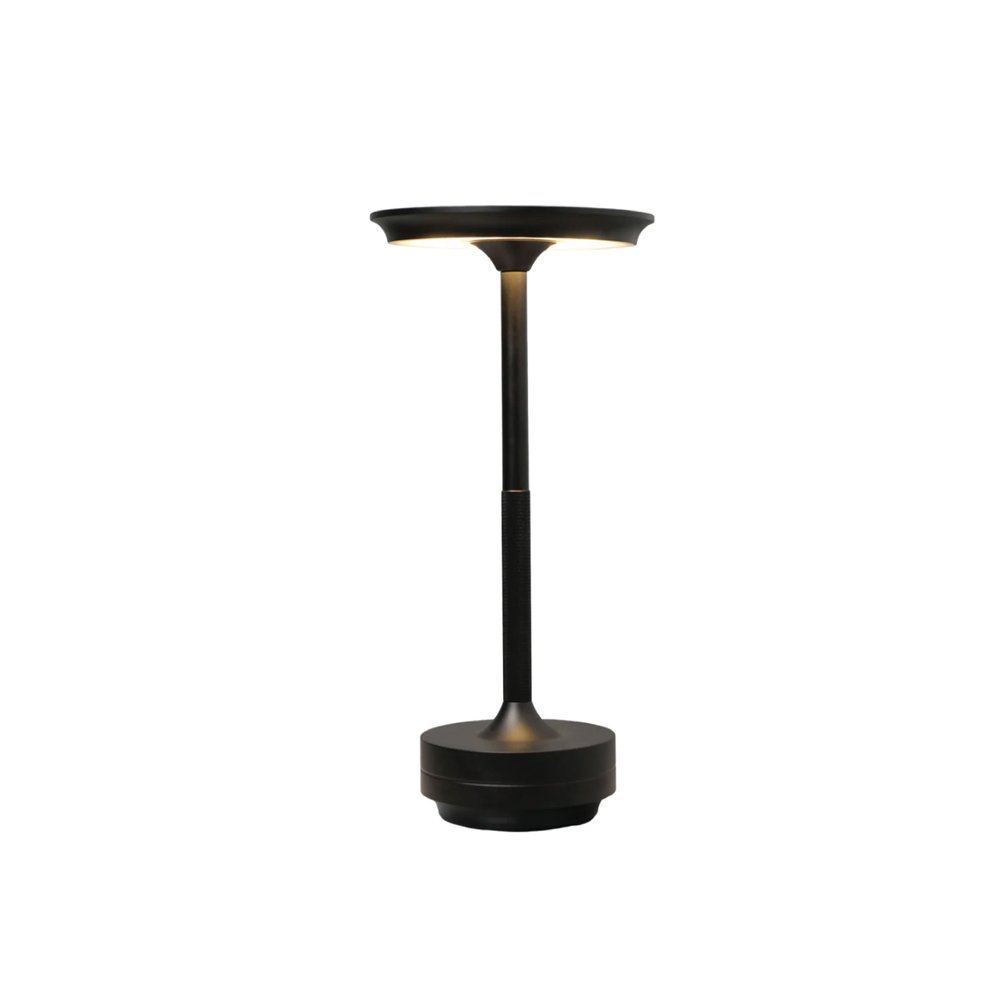 11" Black Round Desk Lamp