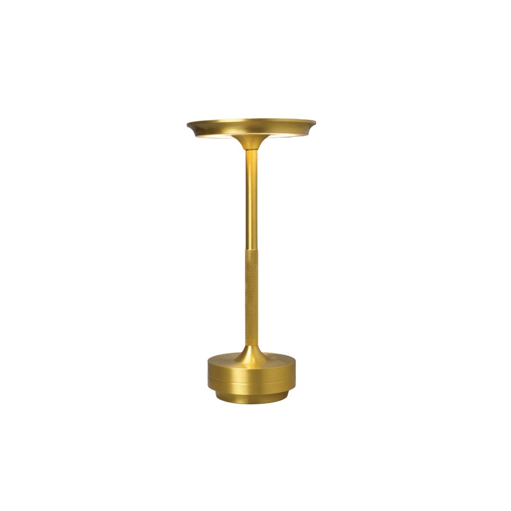 11" Gold Round Lamp Base