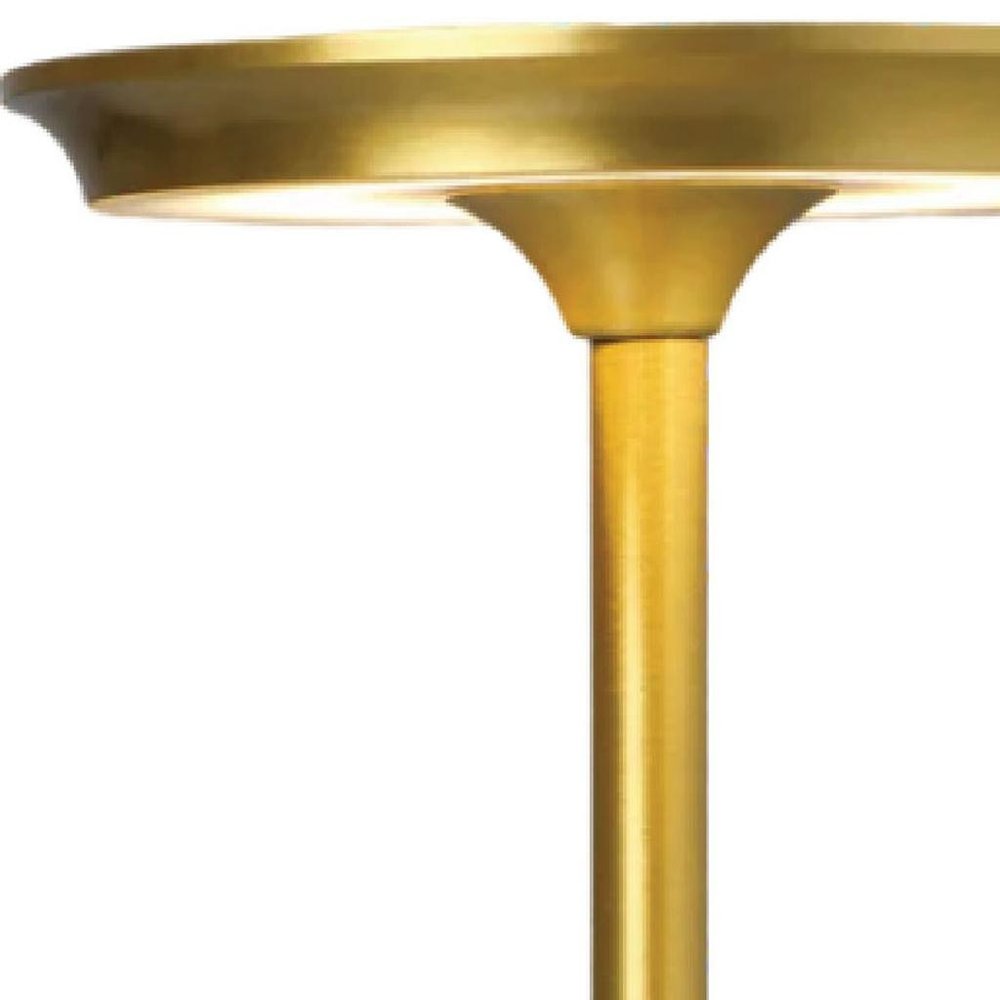 11" Gold Round Lamp Base