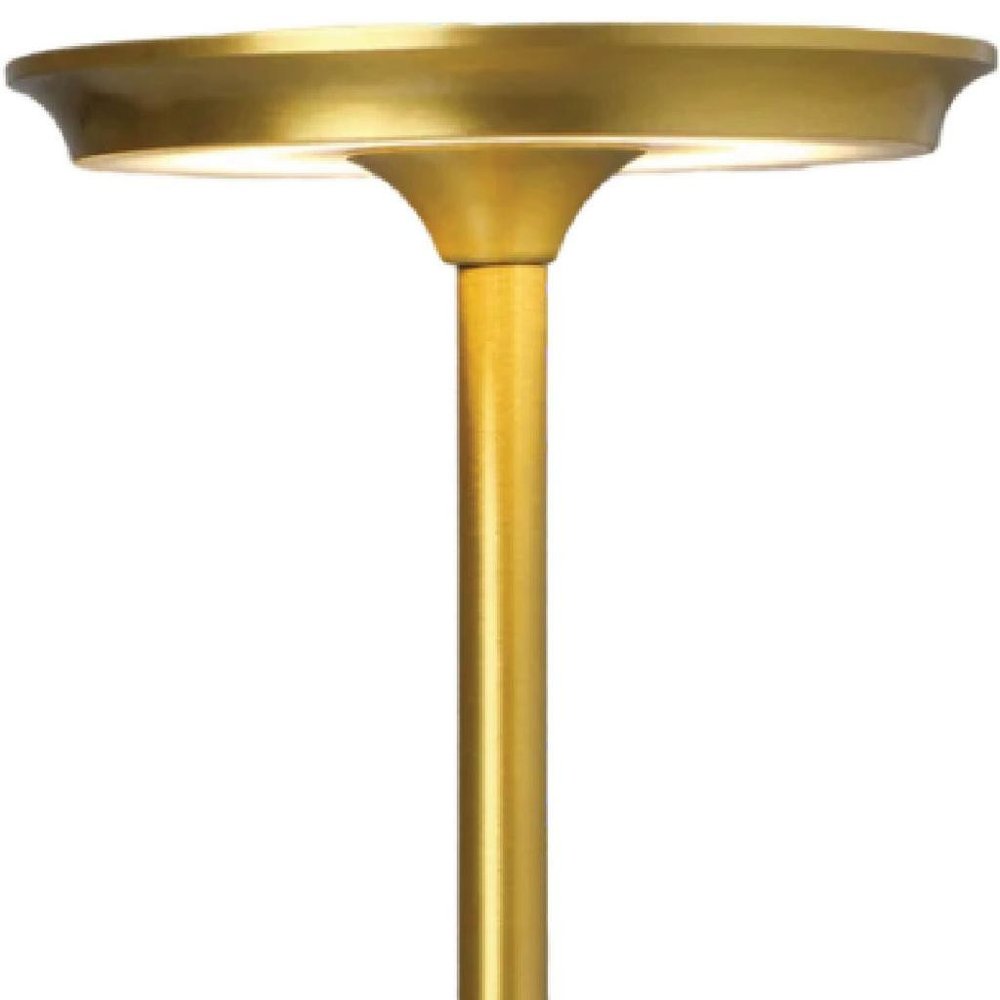 11" Gold Round Lamp Base