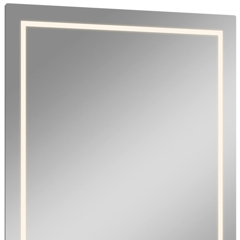 47" Lighted Frameless Bathroom Vanity Mirror