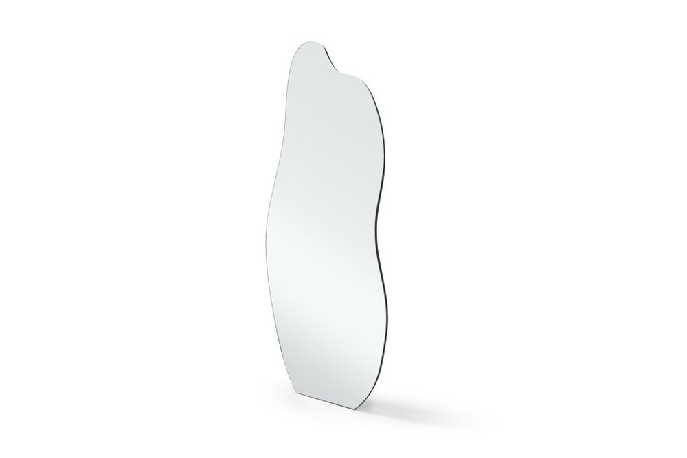 71" Abstract Leaning And Freestanding Frameless Full Length Mirror