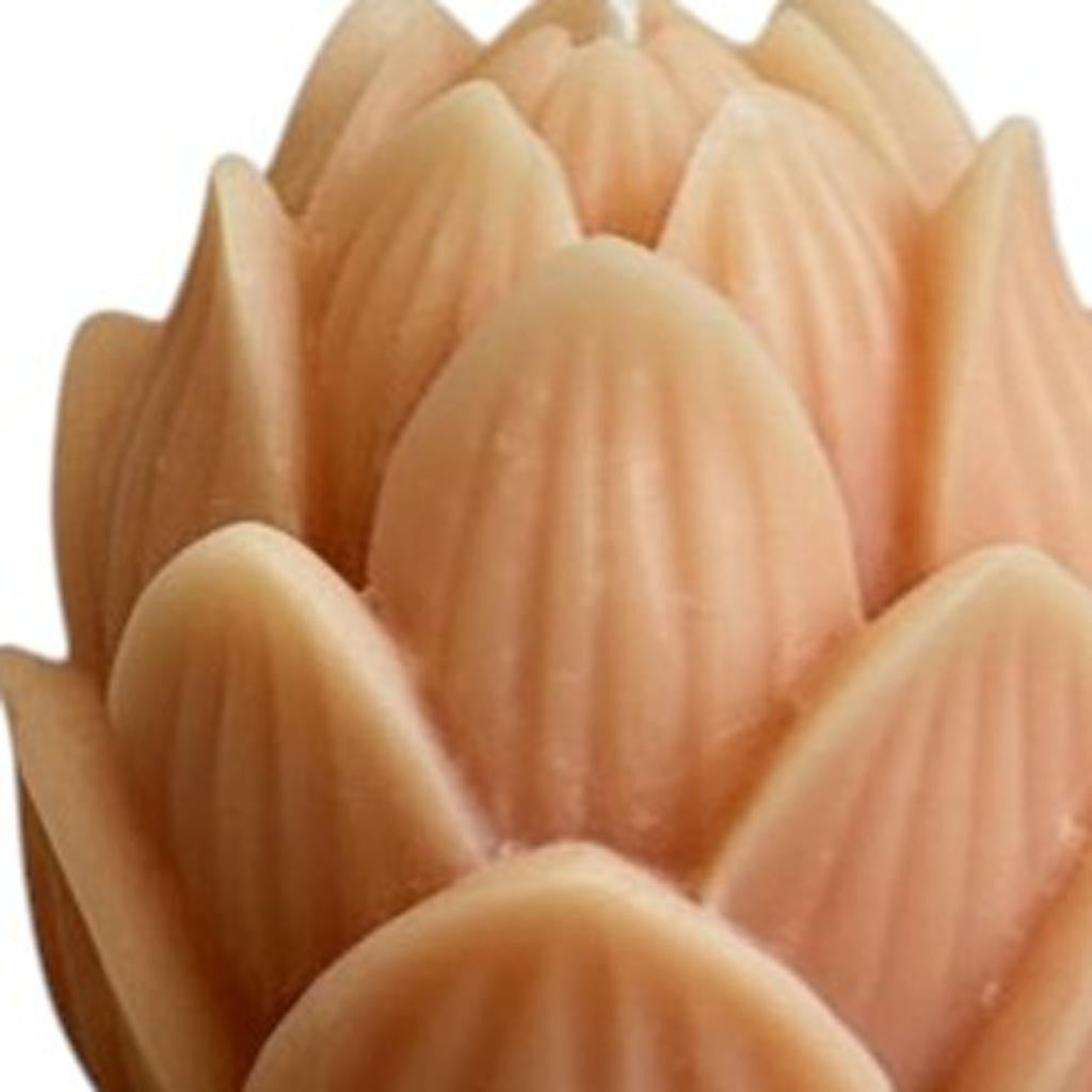 2" Orange Lily of the Valley Scented Dimensional Flower Candle