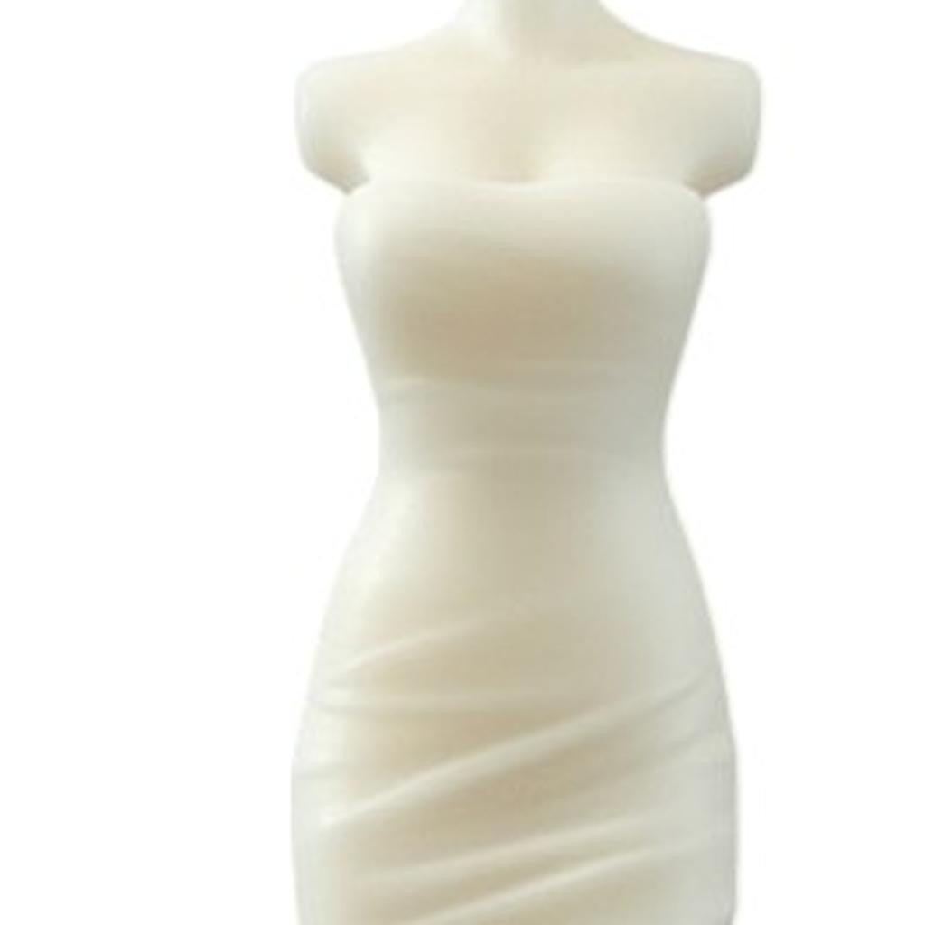 4" Ivory Day at the Spa Scented Dimensional Form Candle