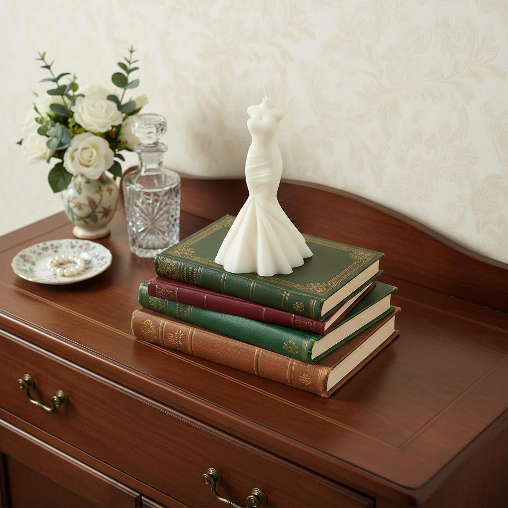 4" Ivory French Market Scented Dimensional Form Candle