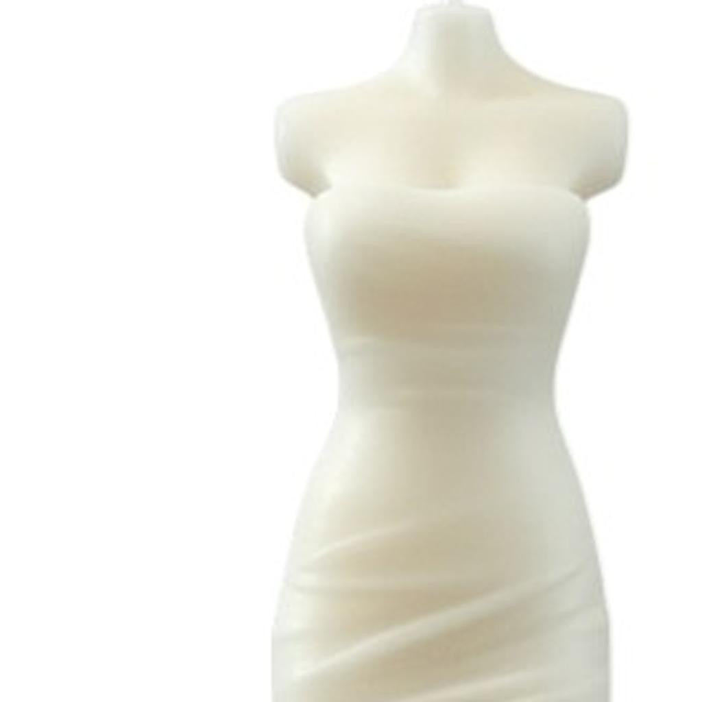 4" Ivory Rose Petals Scented Dimensional Form Candle