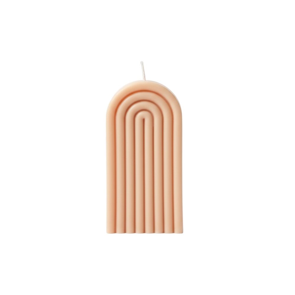 3" Peach Unscented Candle