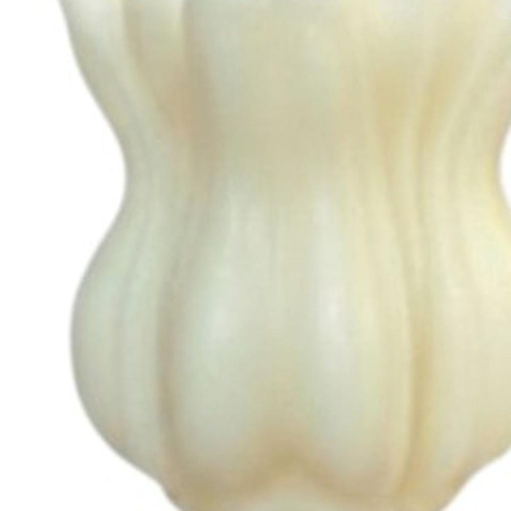 5" Ivory Lavender And Sage Scented Dimensional Flower Candle Round Novelty