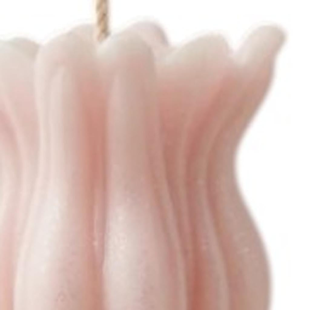 5" Pink Lily of the Valley Scented Dimensional Flower Candle