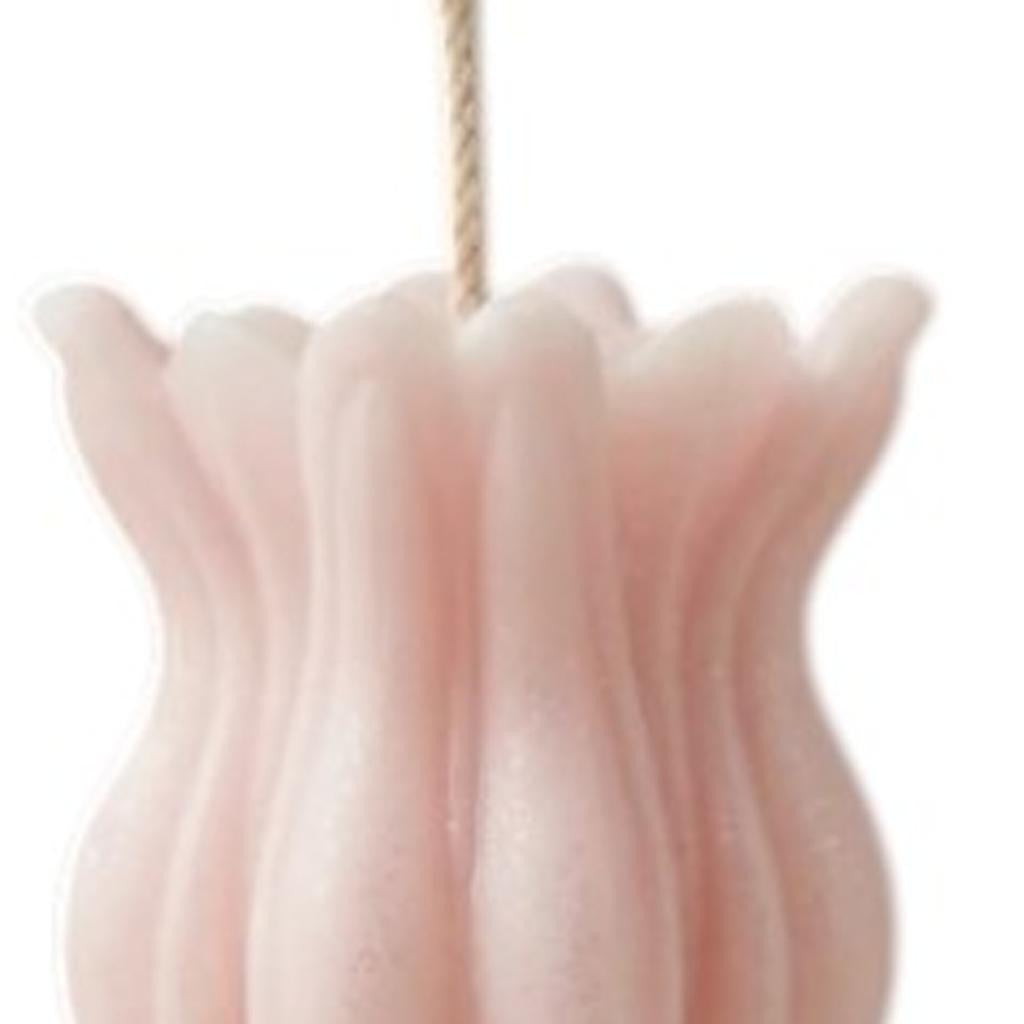 5" Pink Lily of the Valley Scented Dimensional Flower Candle