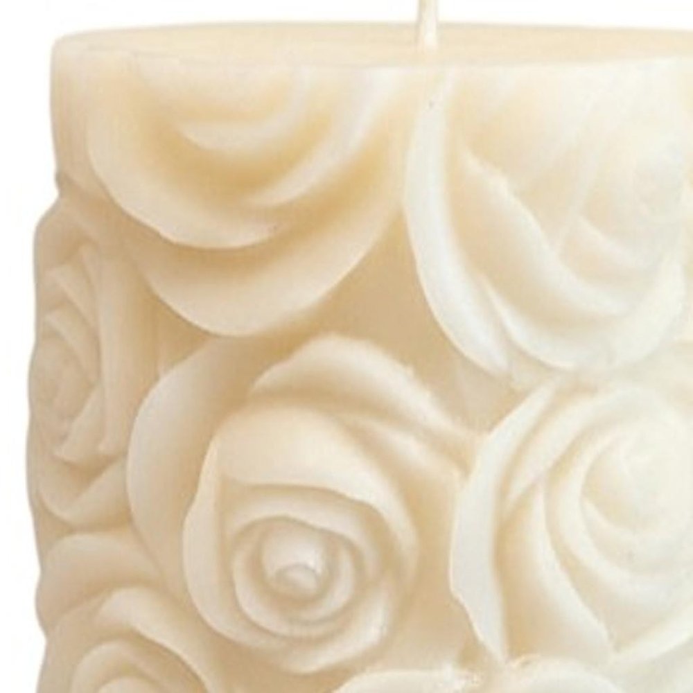 2" Ivory Clean Cotton Scented Candle Cylinder Pillar