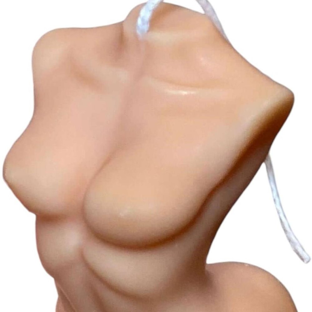 4" Natural Unscented Dimensional Female Form Candle