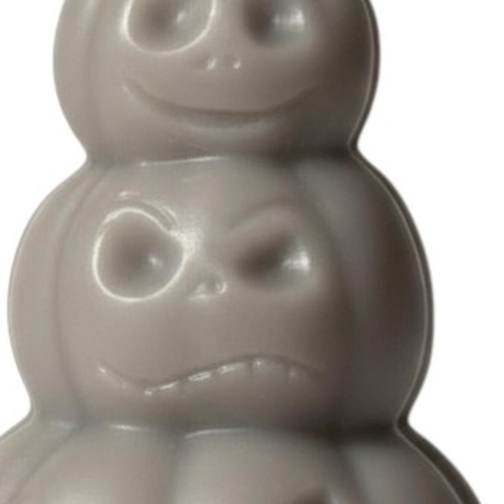 3" Gray Pumpkin And Latte Scented Dimensional Pumpkin Candle Novelty Novelty
