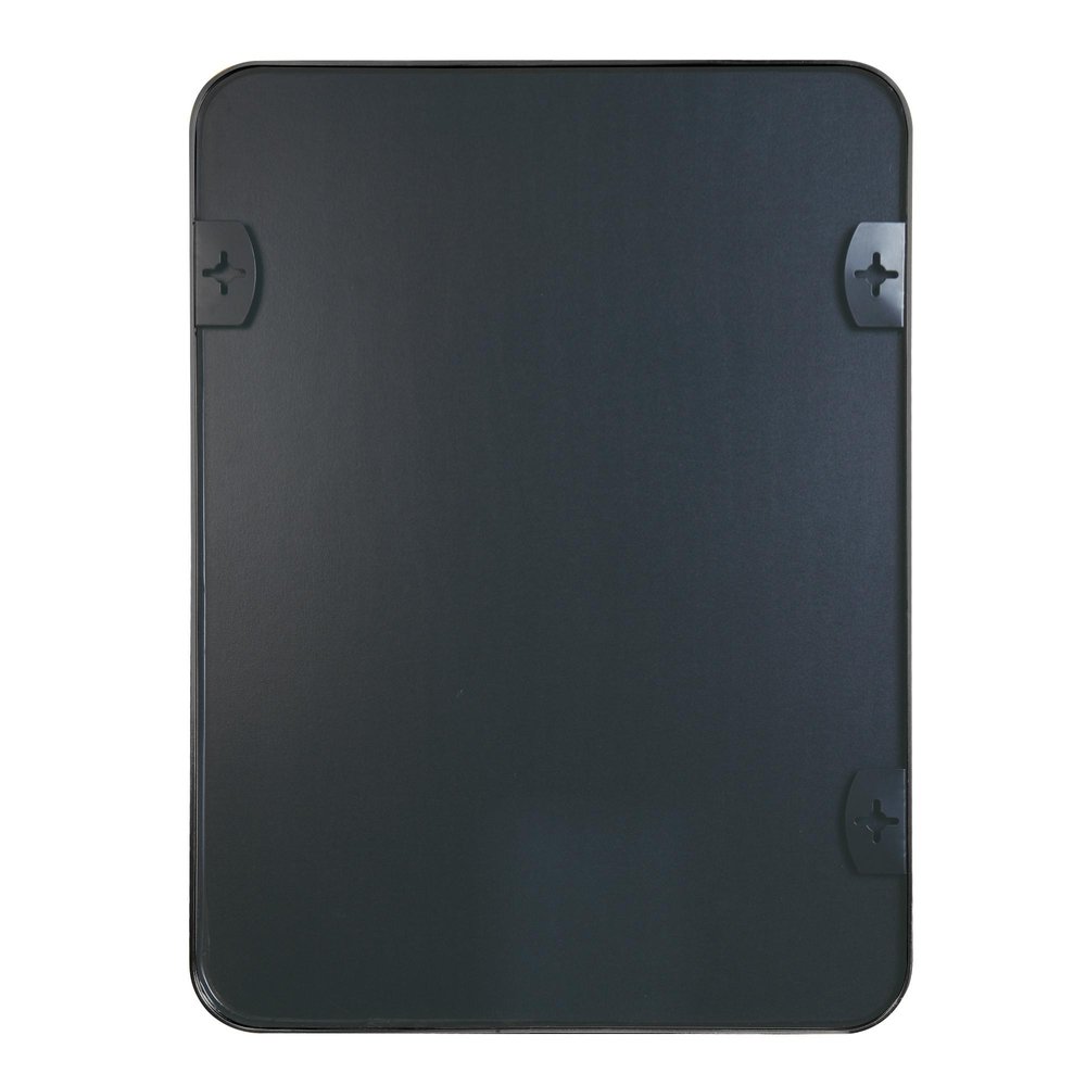 36" Black Aluminum Framed Accent Mirror