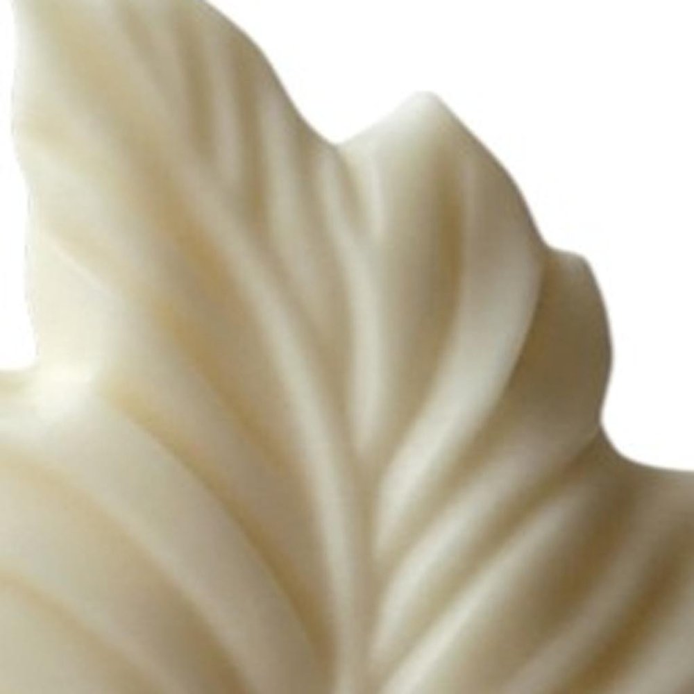 6" Ivory Sandalwood Scented Dimensional Feather Candle Novelty Novelty