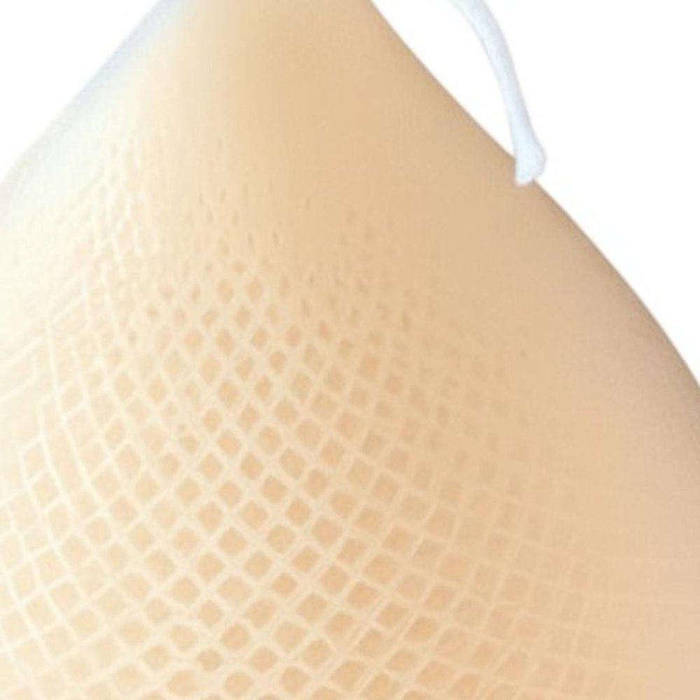 5" Peach Black Ice Scented Dimensional Teardrop Candle