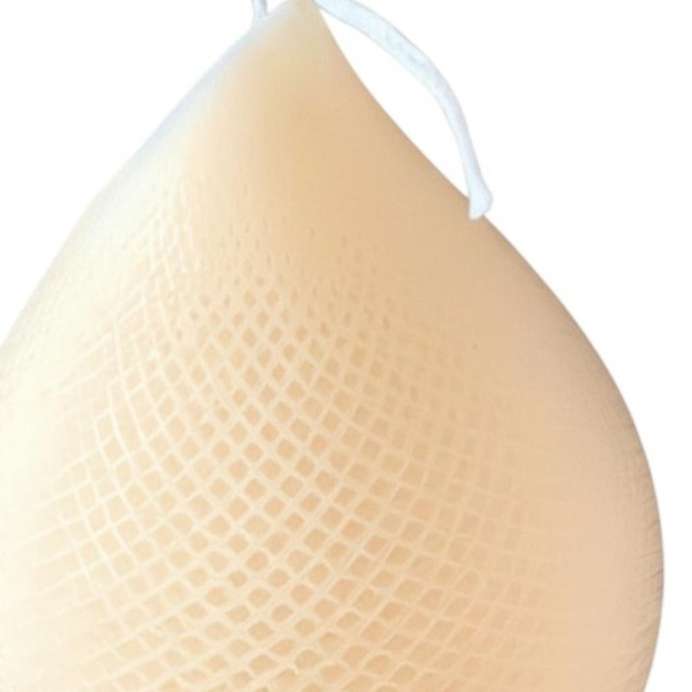 5" Peach Black Ice Scented Dimensional Teardrop Candle