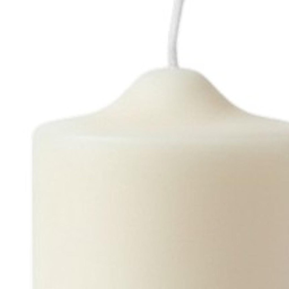 2" Ivory Creamy Vanilla Scented Candle Round Pillar