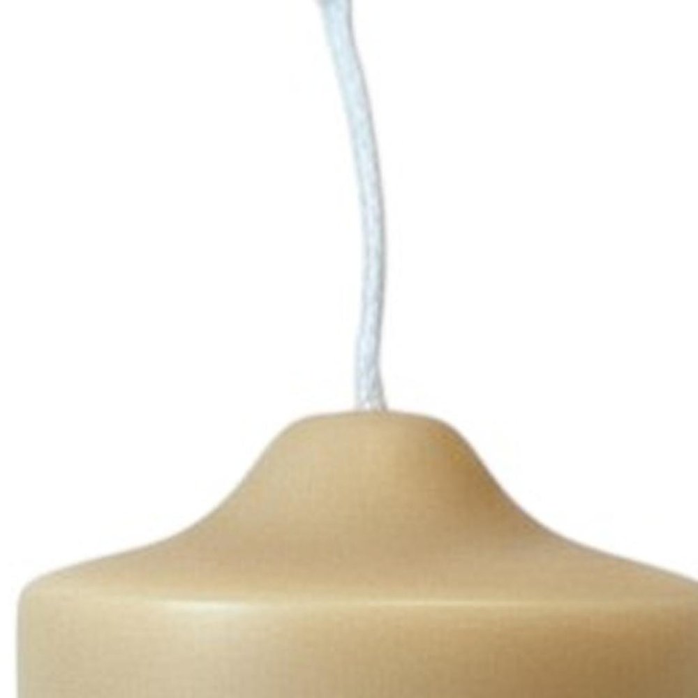 2" Almond Creamy Vanilla Scented Candle Round Pillar