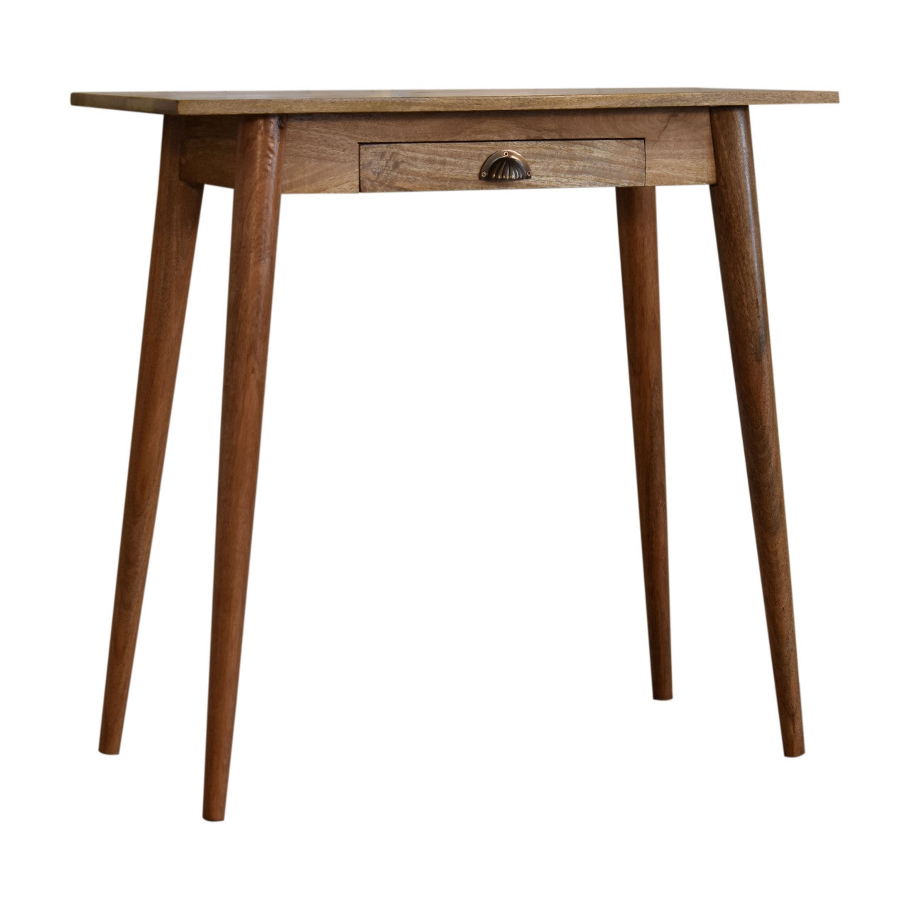 32" Brown Solid Wood Writing Desk