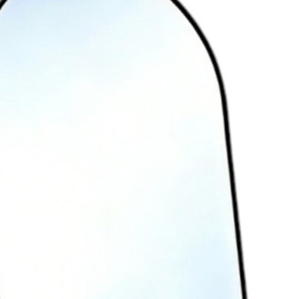 70" Black Aluminum Arch Freestanding And Wall Mounted Framed Full Length Mirror