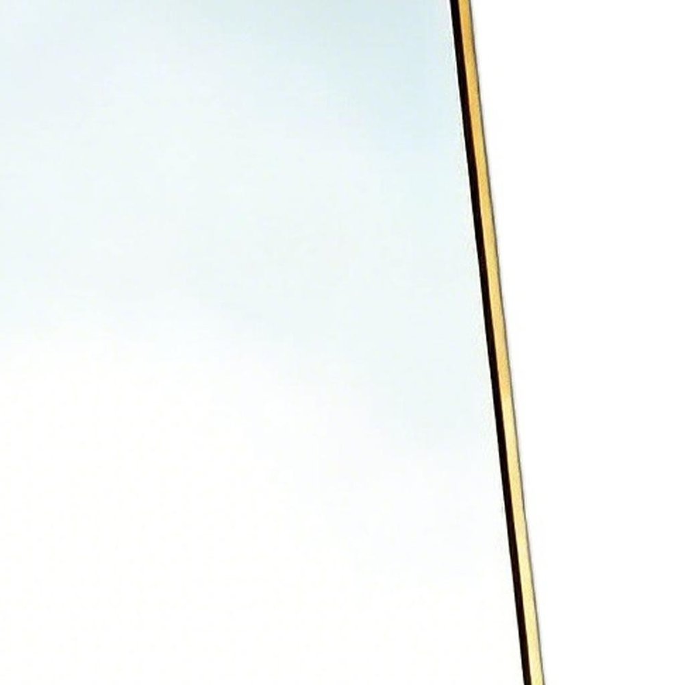 64" Black Aluminum Freestanding And Wall Mounted Framed Full Length Mirror