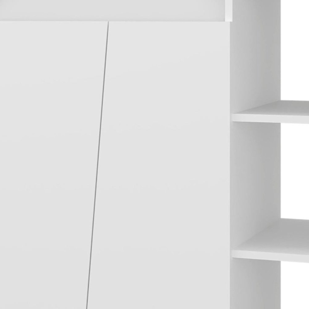 32" White Wood Sideboard With Two Doors