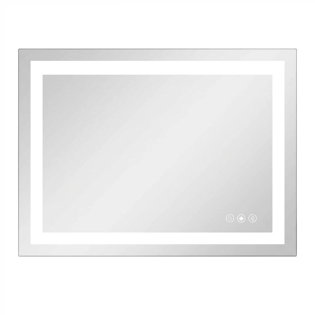 35" Lighted Frameless Bathroom Vanity Mirror