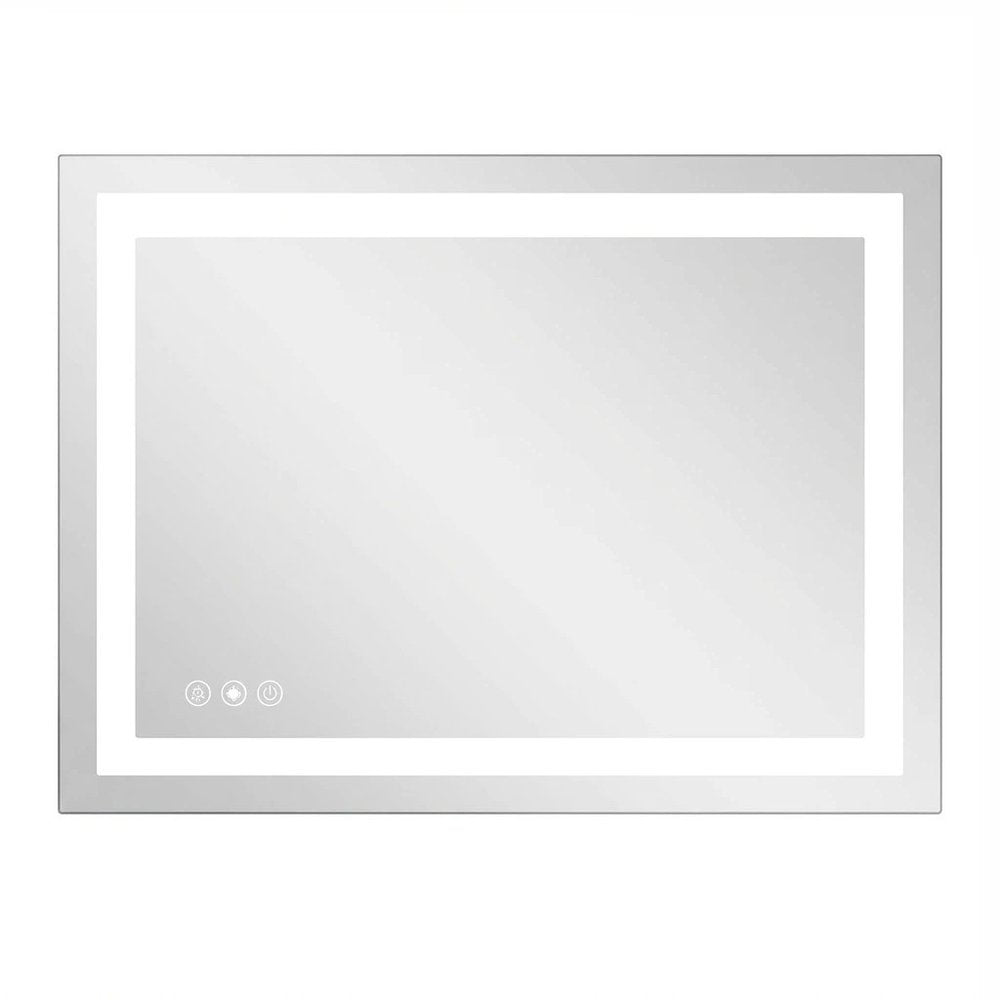 35" Lighted Frameless Bathroom Vanity Mirror